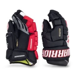 Warrior -Warrior warrior gloves warrior alpha dx senior hockey gloves black red 15 28743814840386